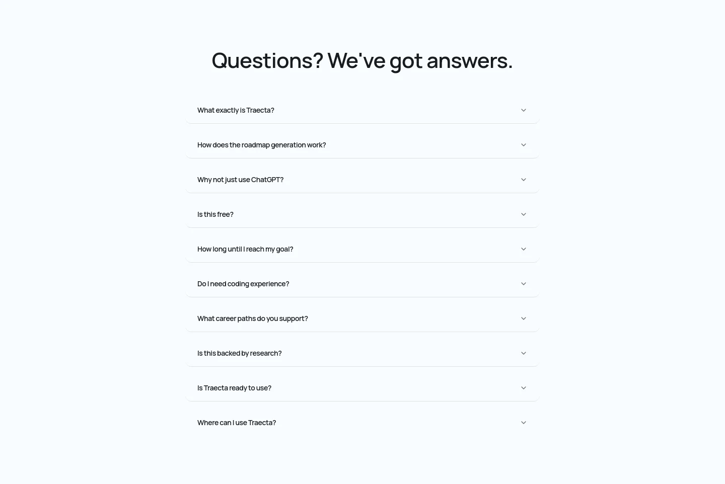 traecta.com — a real Logo Wall section