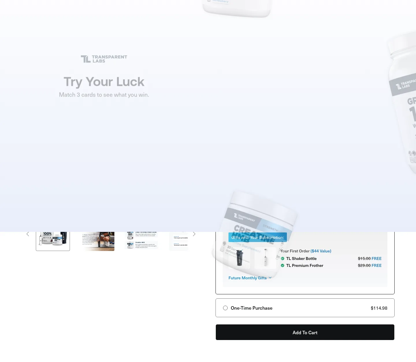 transparentlabs.com — a real Hero section