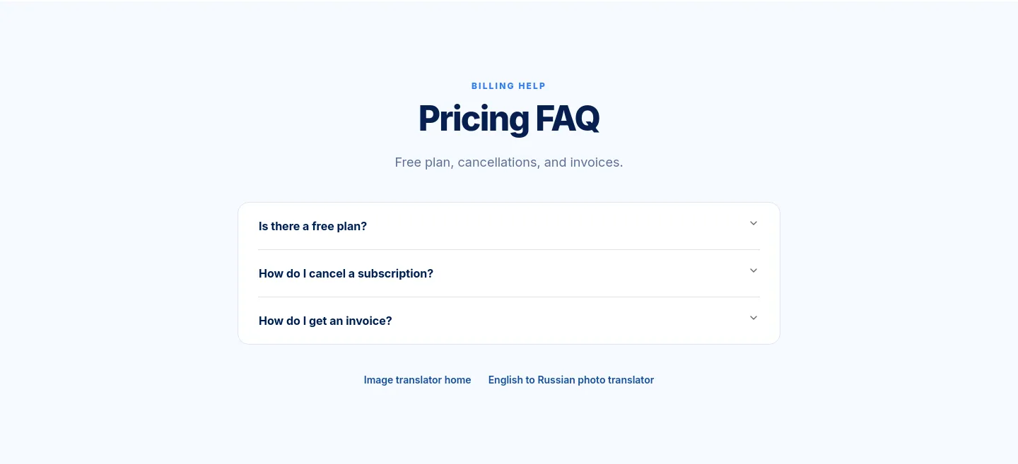 transpic.ai FAQ section