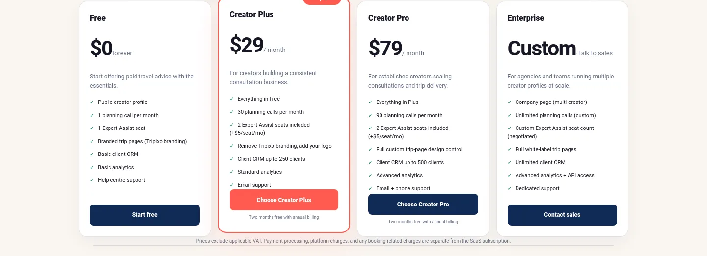 tripixo.ai Hero section