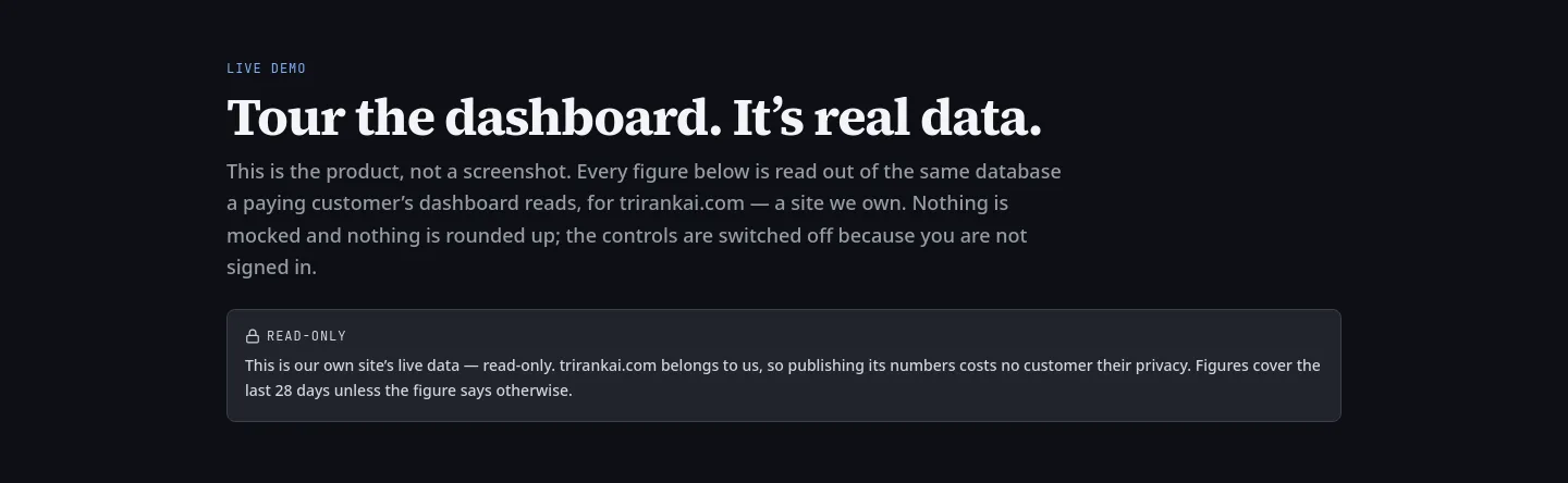 trirankai.com Hero section