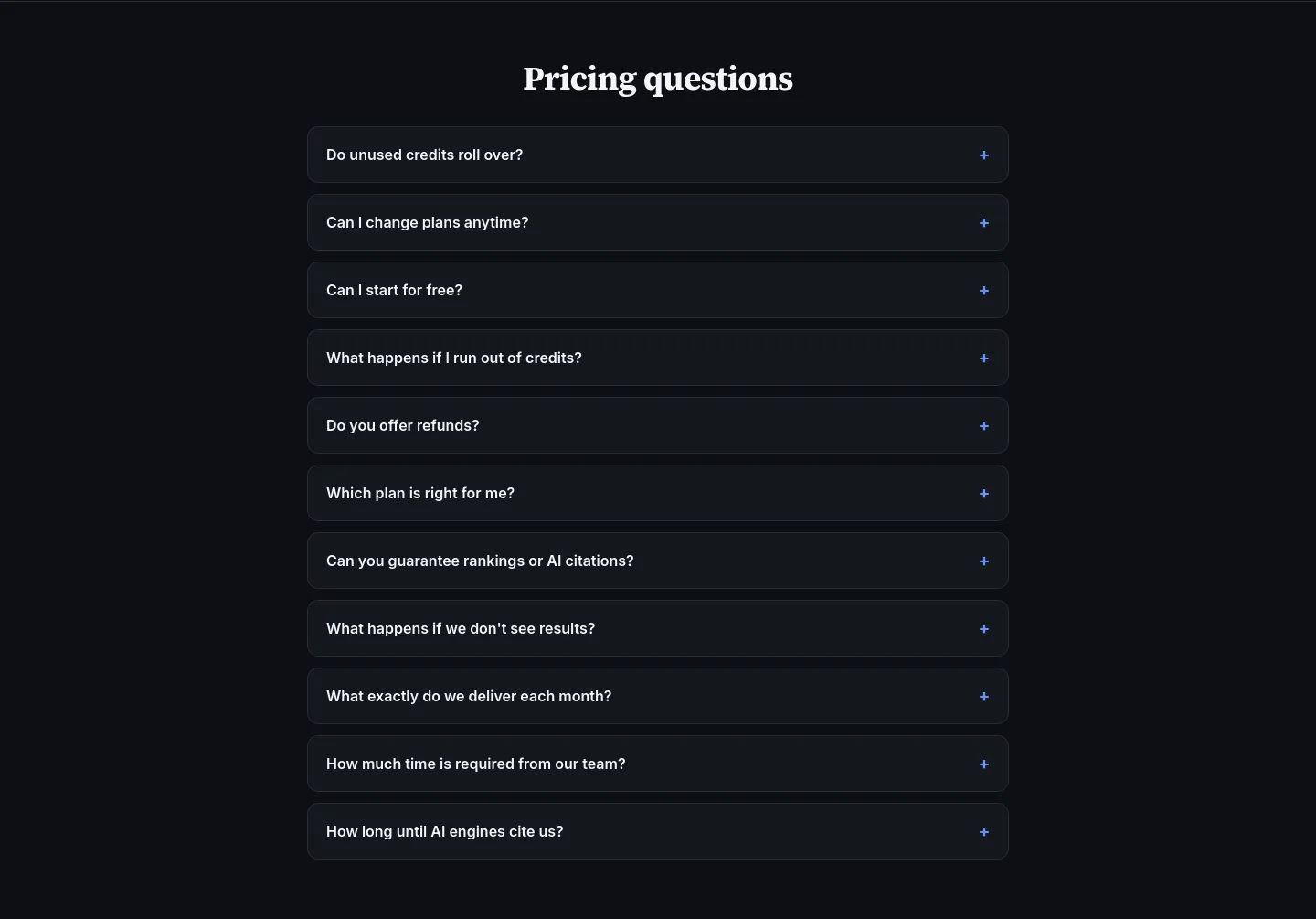 trirankai.com FAQ section