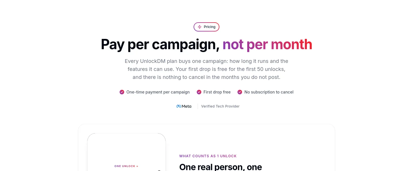 tryunlockdm.com Hero section