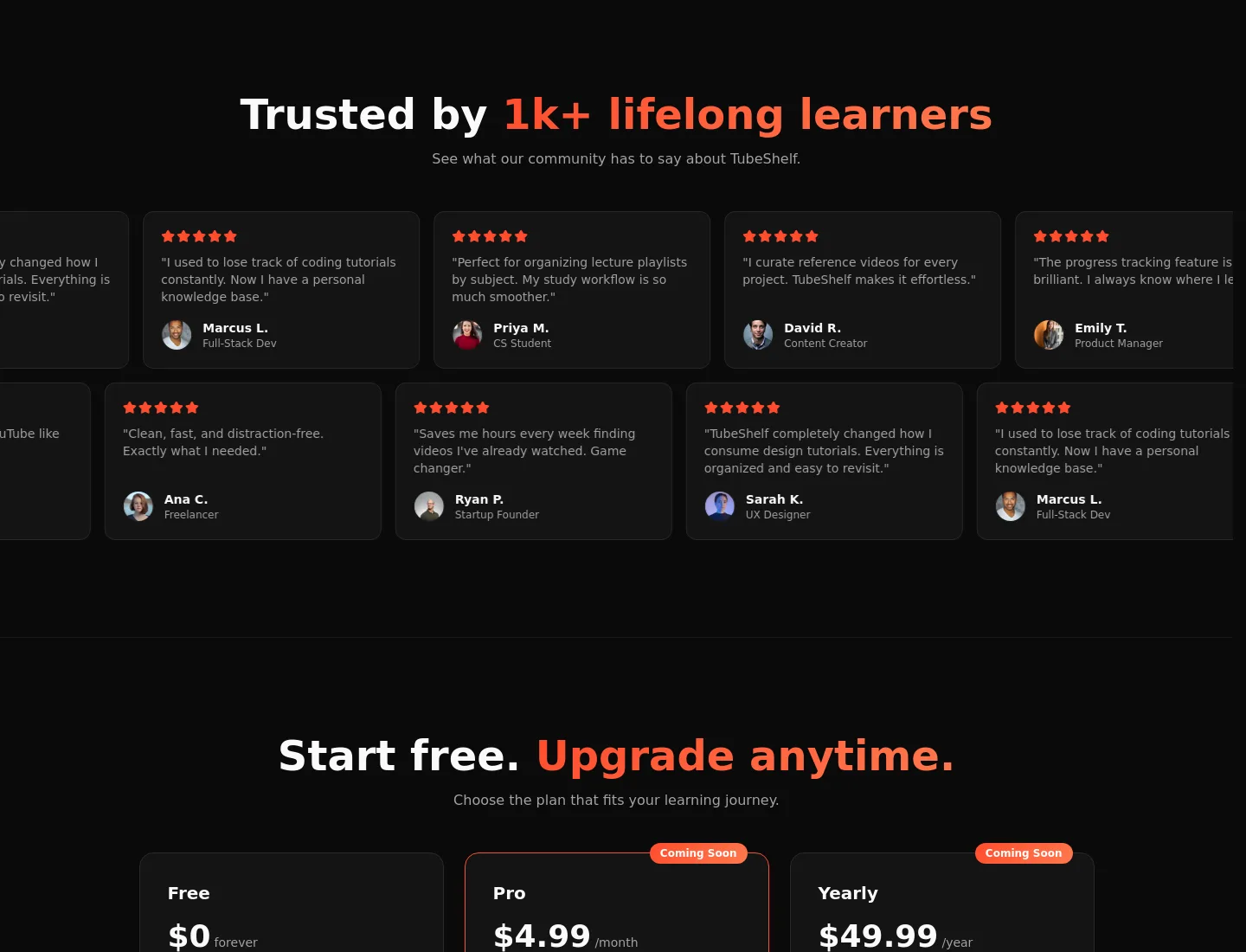 tubeshelf.app Logo Wall