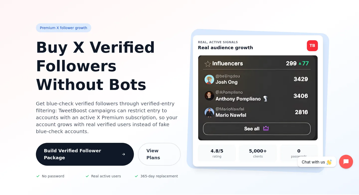 tweetboost.ai Hero section