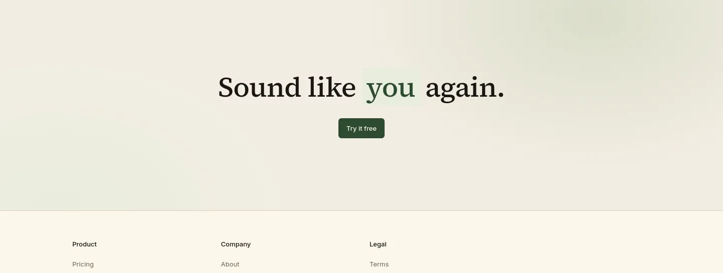 unslopai.com CTA section