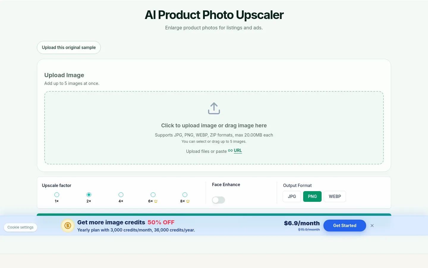 upscayl.app Hero section