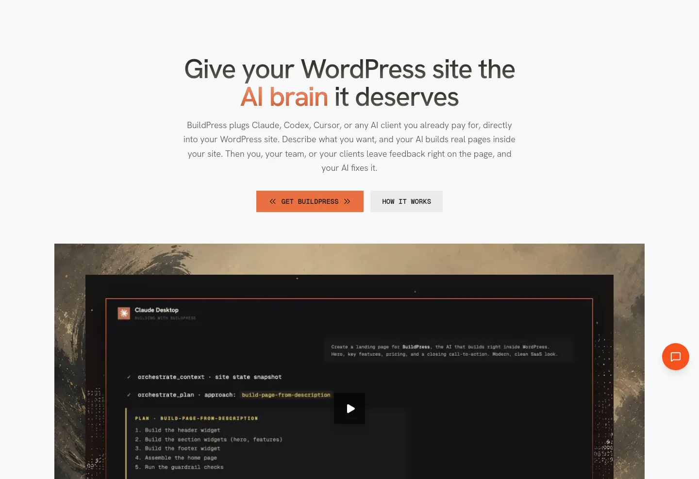 usebuildpress.com Hero section