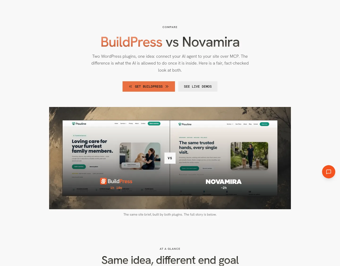 usebuildpress.com Hero section