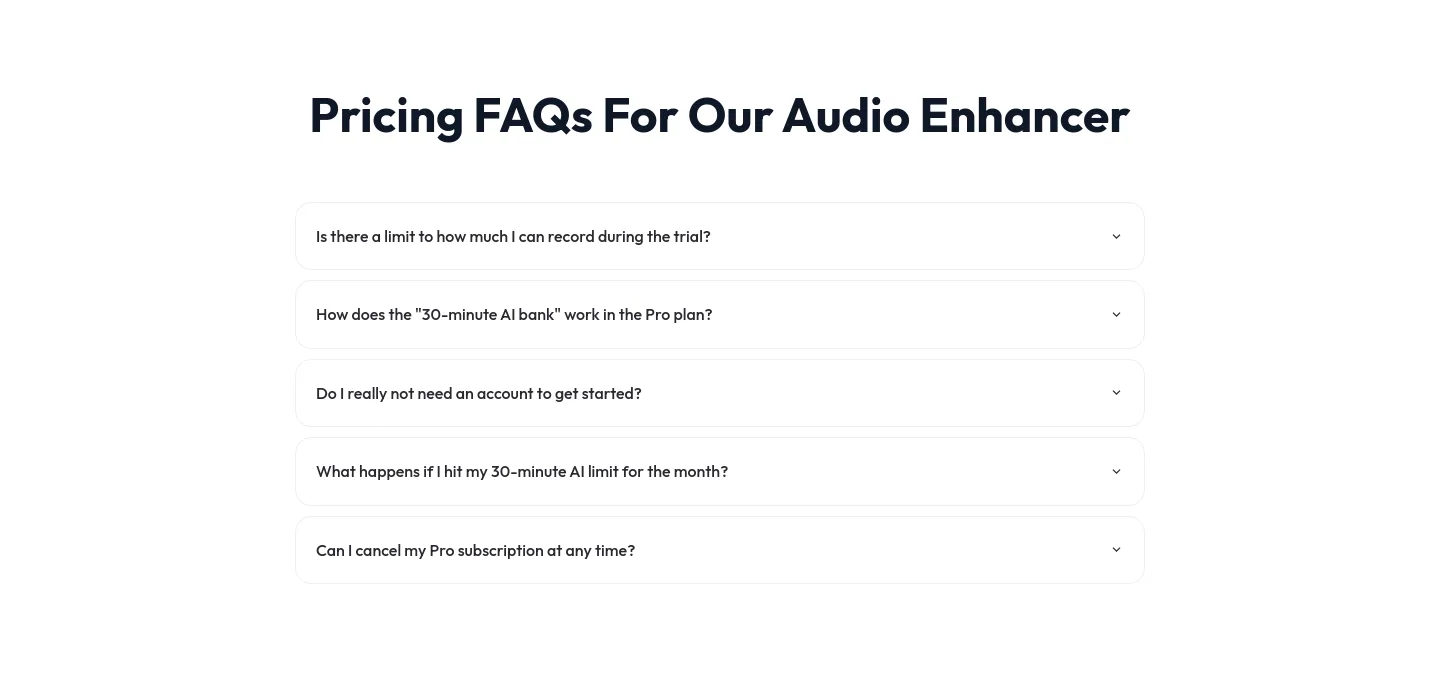 usecadence.co FAQ section