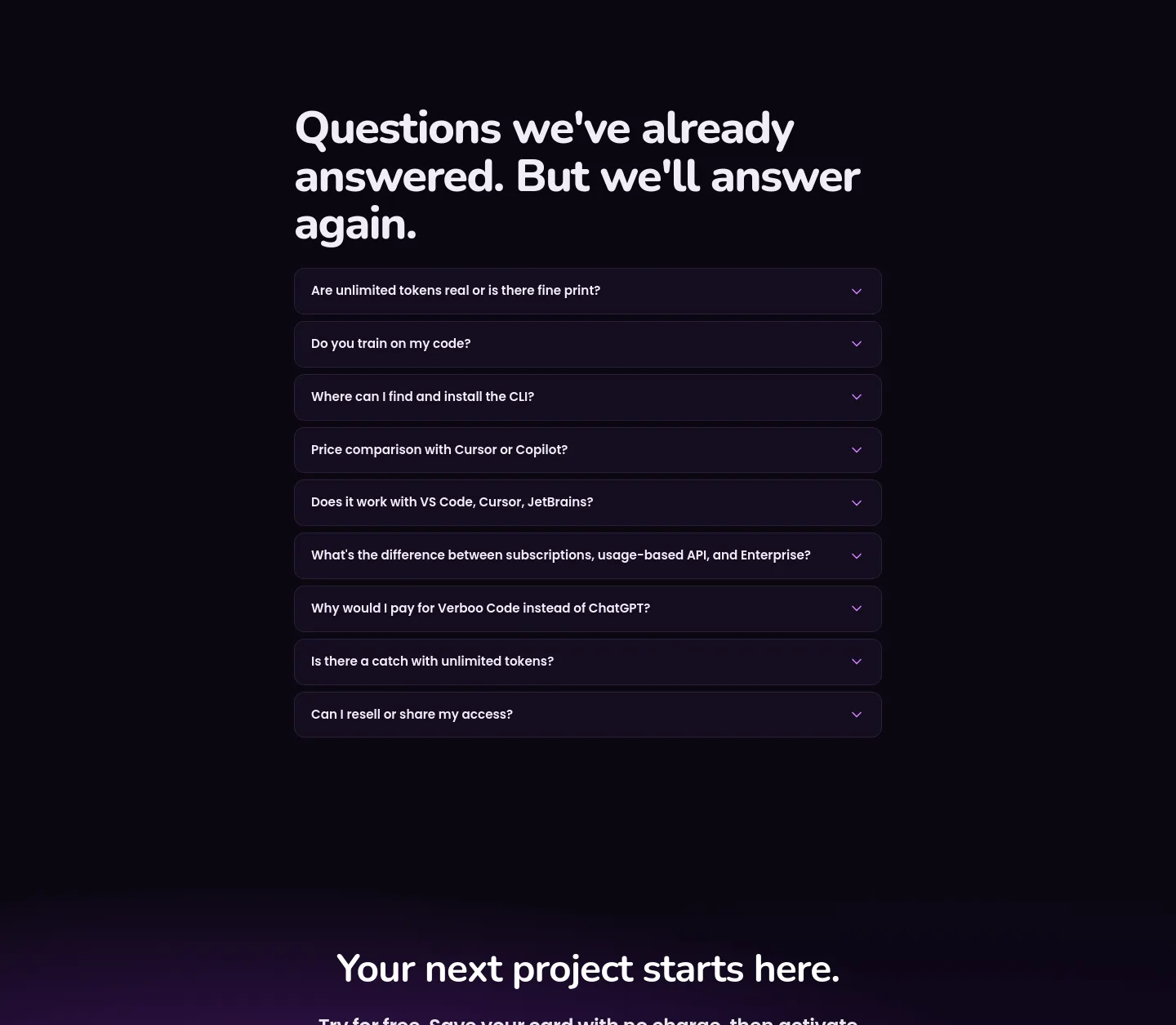 verboo.ai FAQ section