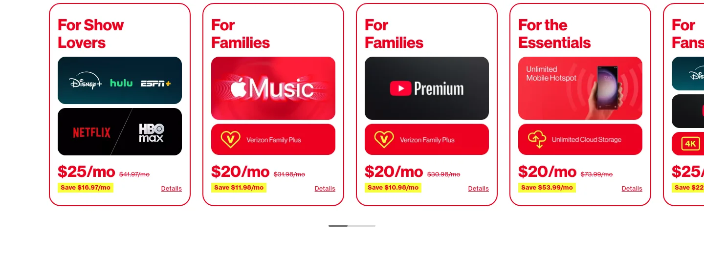 verizon.com — a real Pricing section