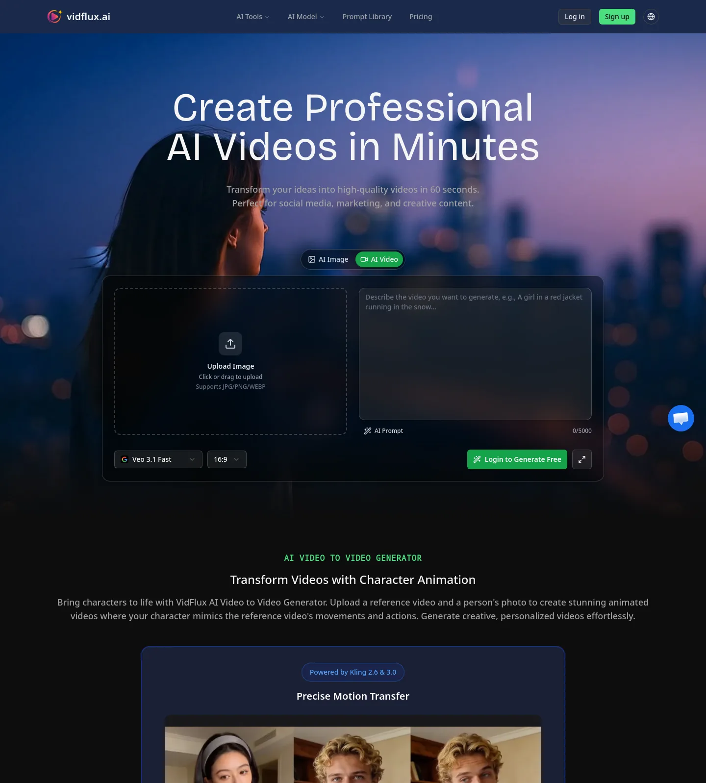 vidflux.ai — a measured funnel