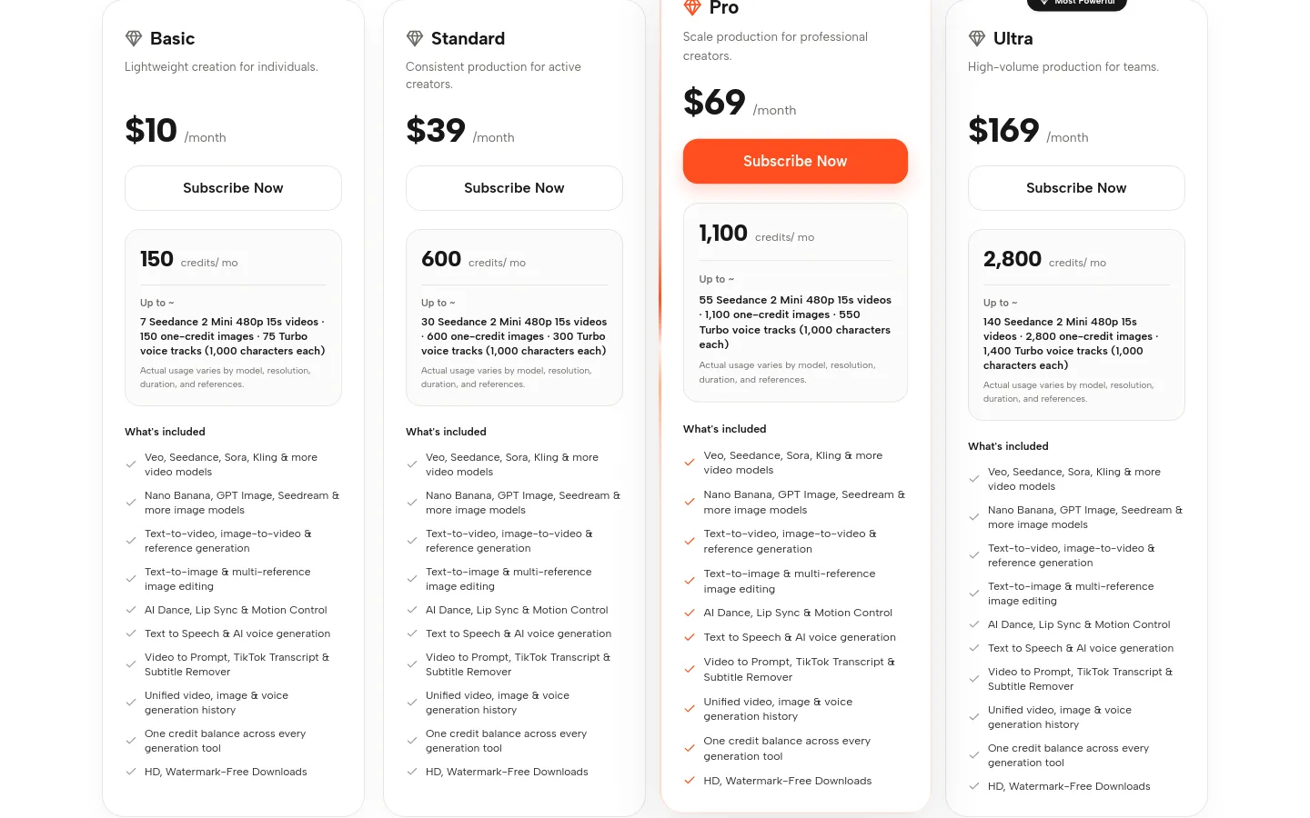viralclip.app Features section