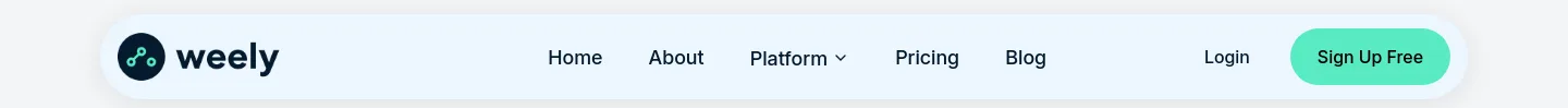 weely.ai Hero section