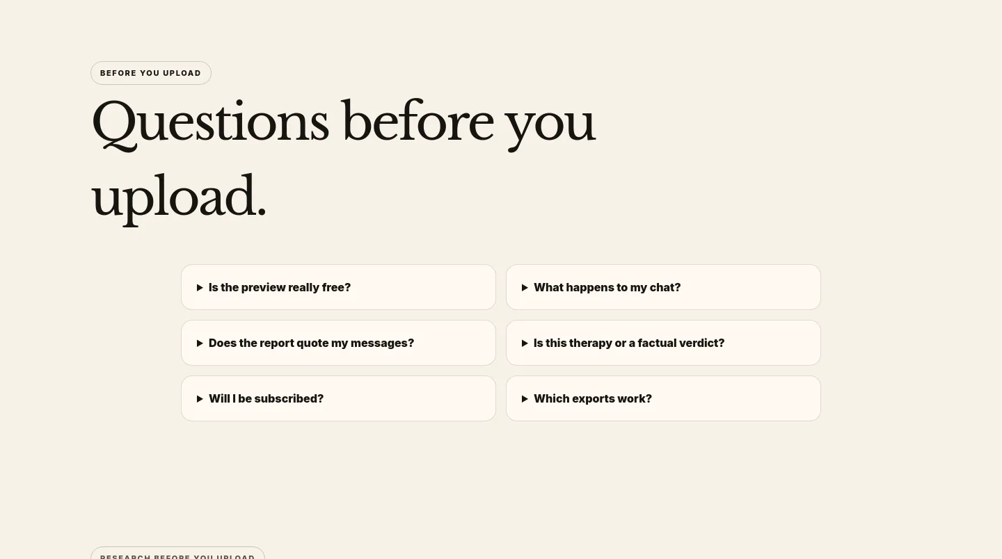 whatbrandonthinks.org — a real FAQ section