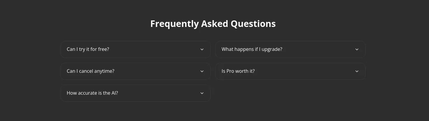wherewastaken.com FAQ section