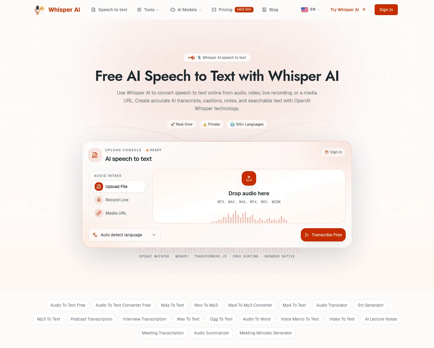 whisper-ai.app — The Pricing Page