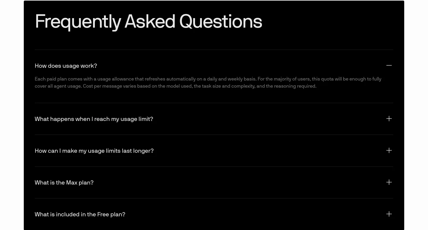 windsurf.com — a real FAQ section