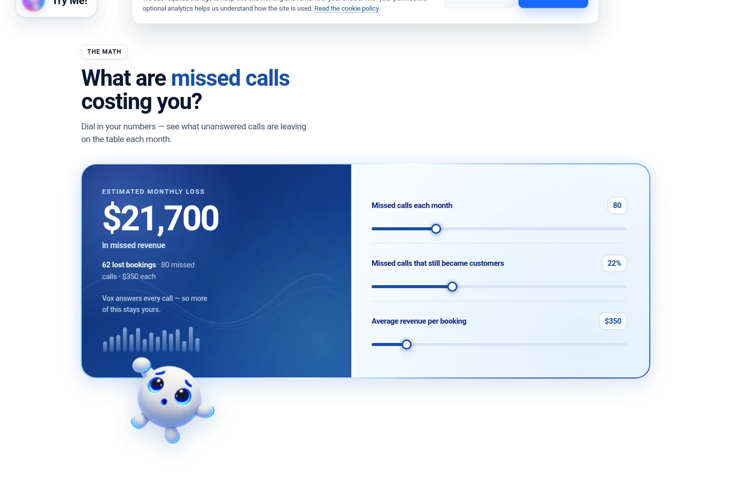 wirevoxai.com Pricing section