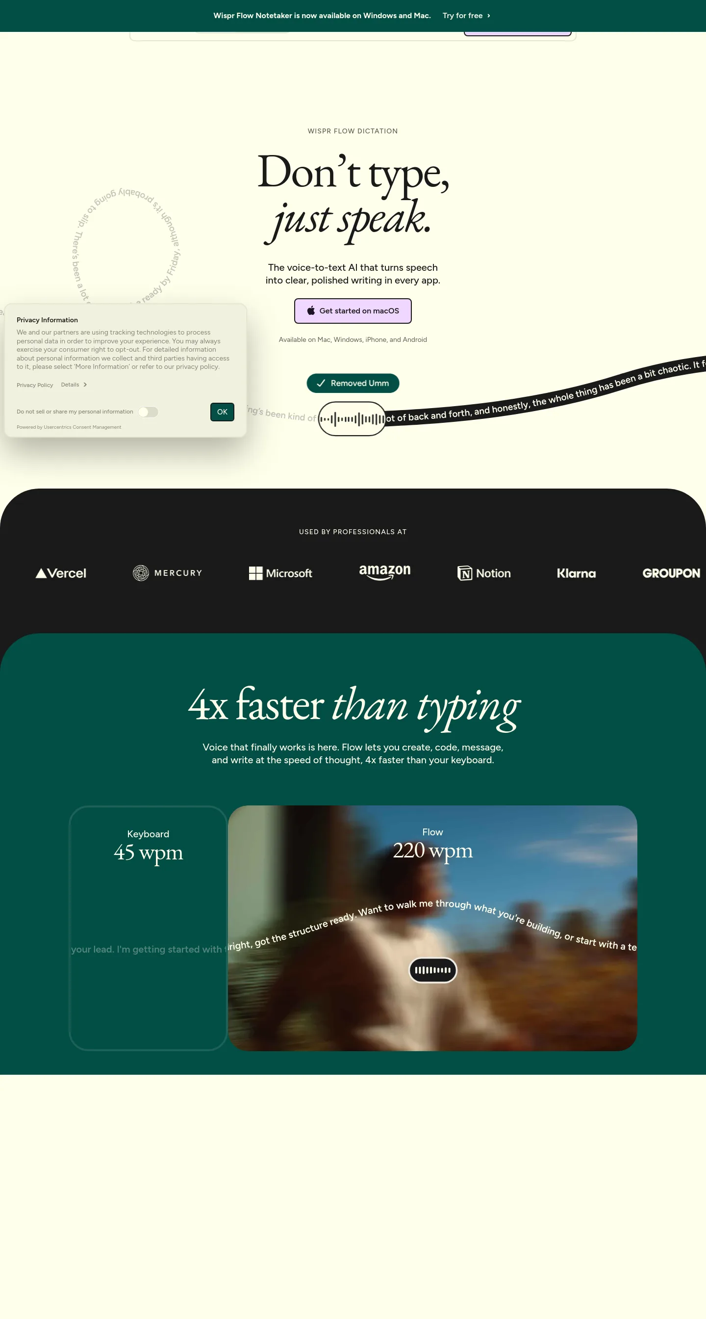 wisprflow.ai — The Trust Wall