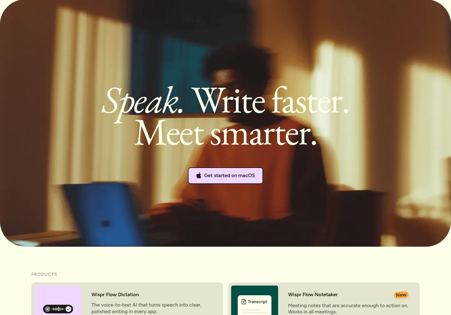 wisprflow.ai CTA section