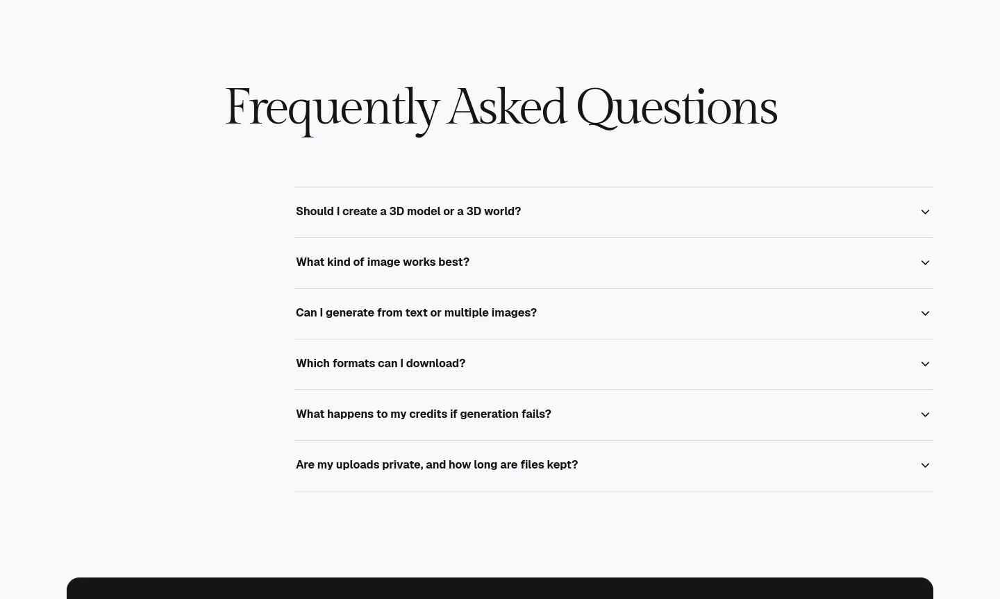 worldmodelswatch.com — a real FAQ section