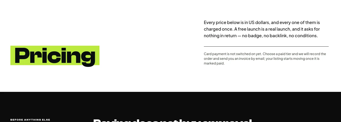 worthtotry.com — a real Hero section