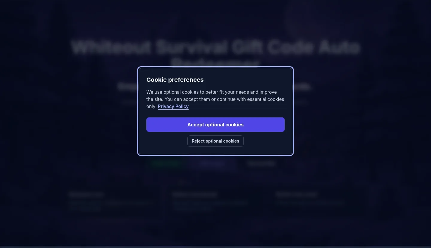 wosredeem.com — a real Hero section