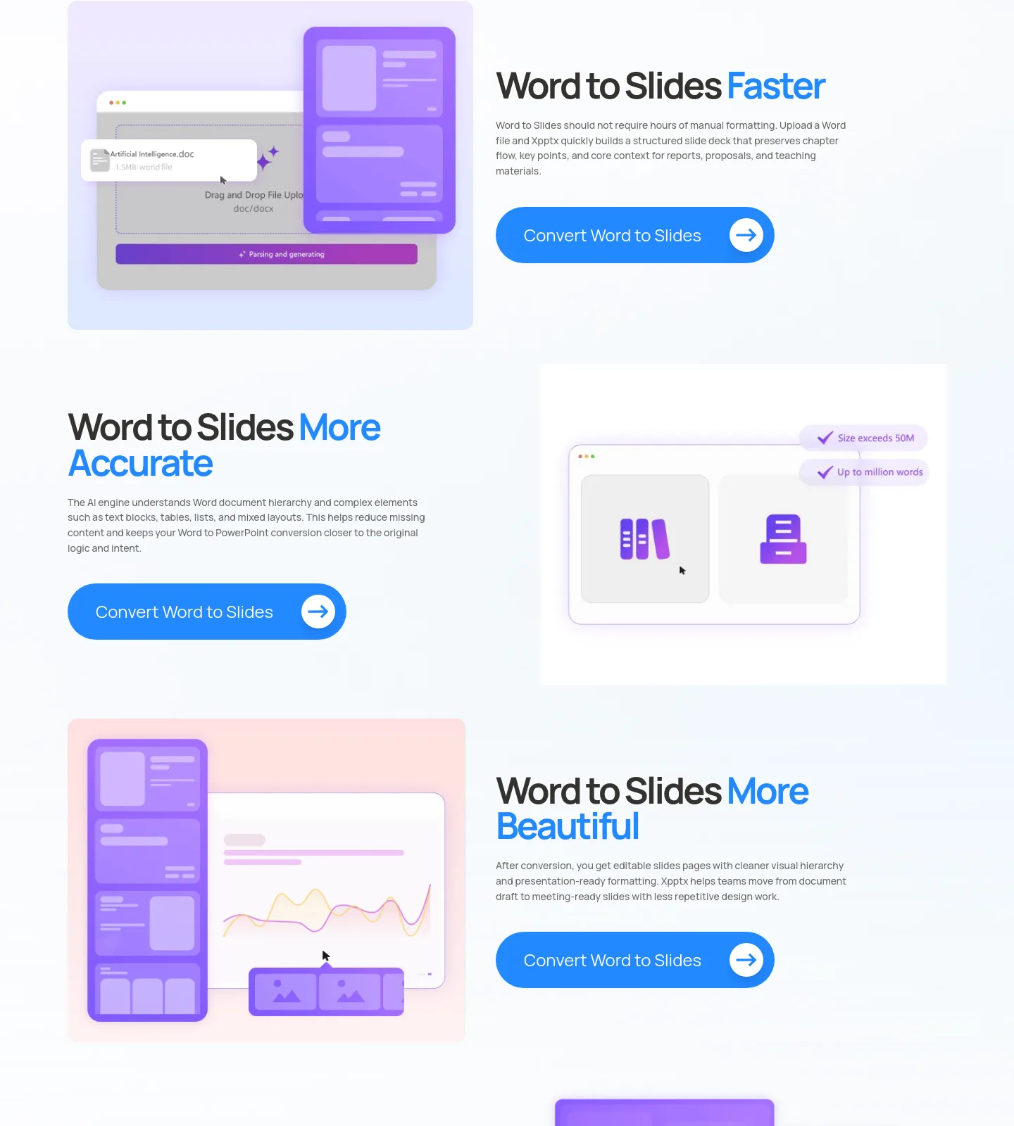 xpptx.com Features section