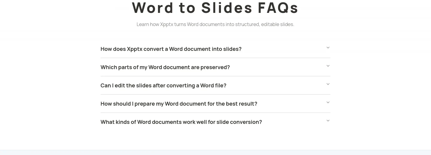 xpptx.com FAQ section
