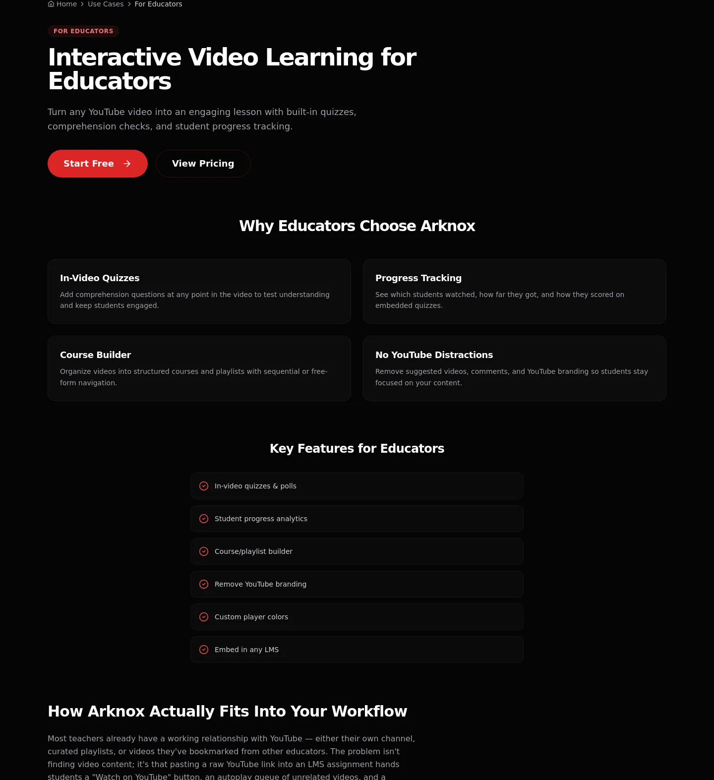 youtube-embedder.arknox.in Hero section
