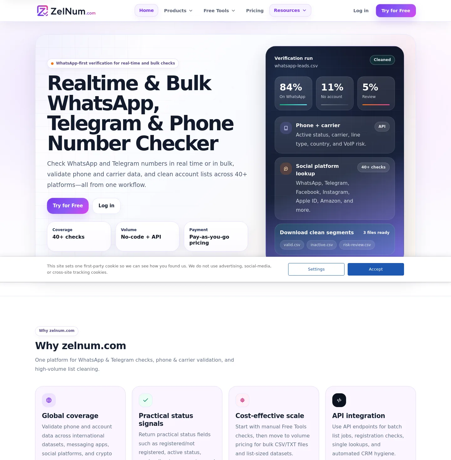 zelnum.com — The Pricing Page