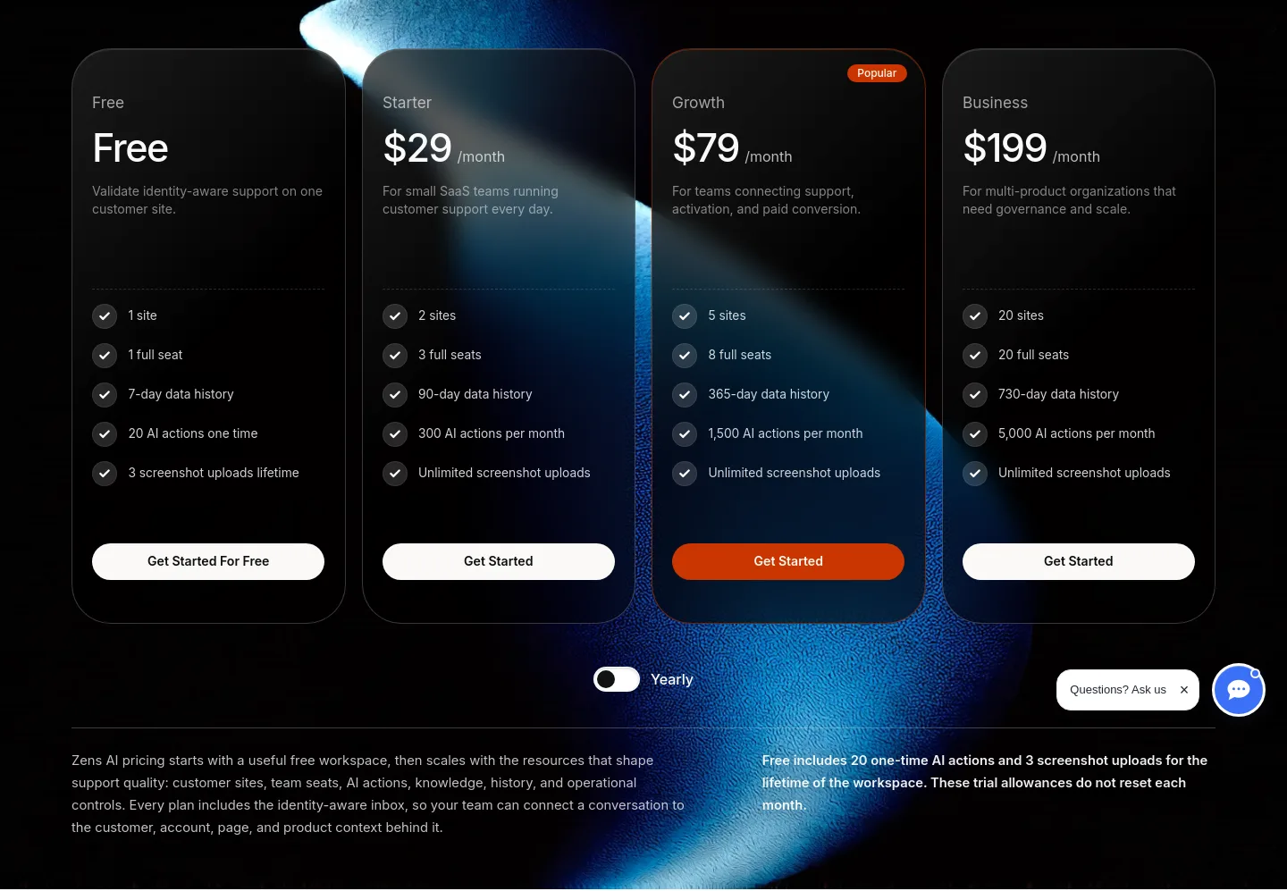 zens.ai Hero section