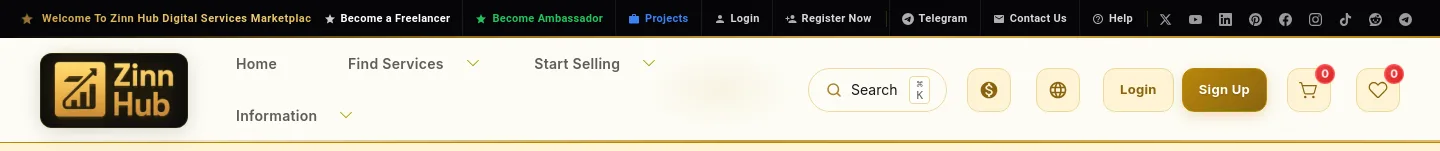 zinnhub.com Hero section