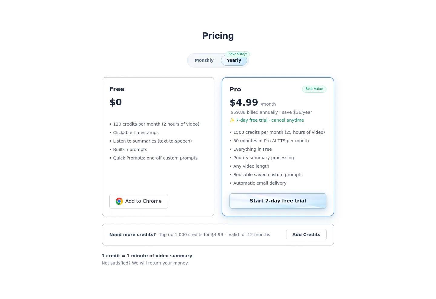 zlothai.com Pricing section