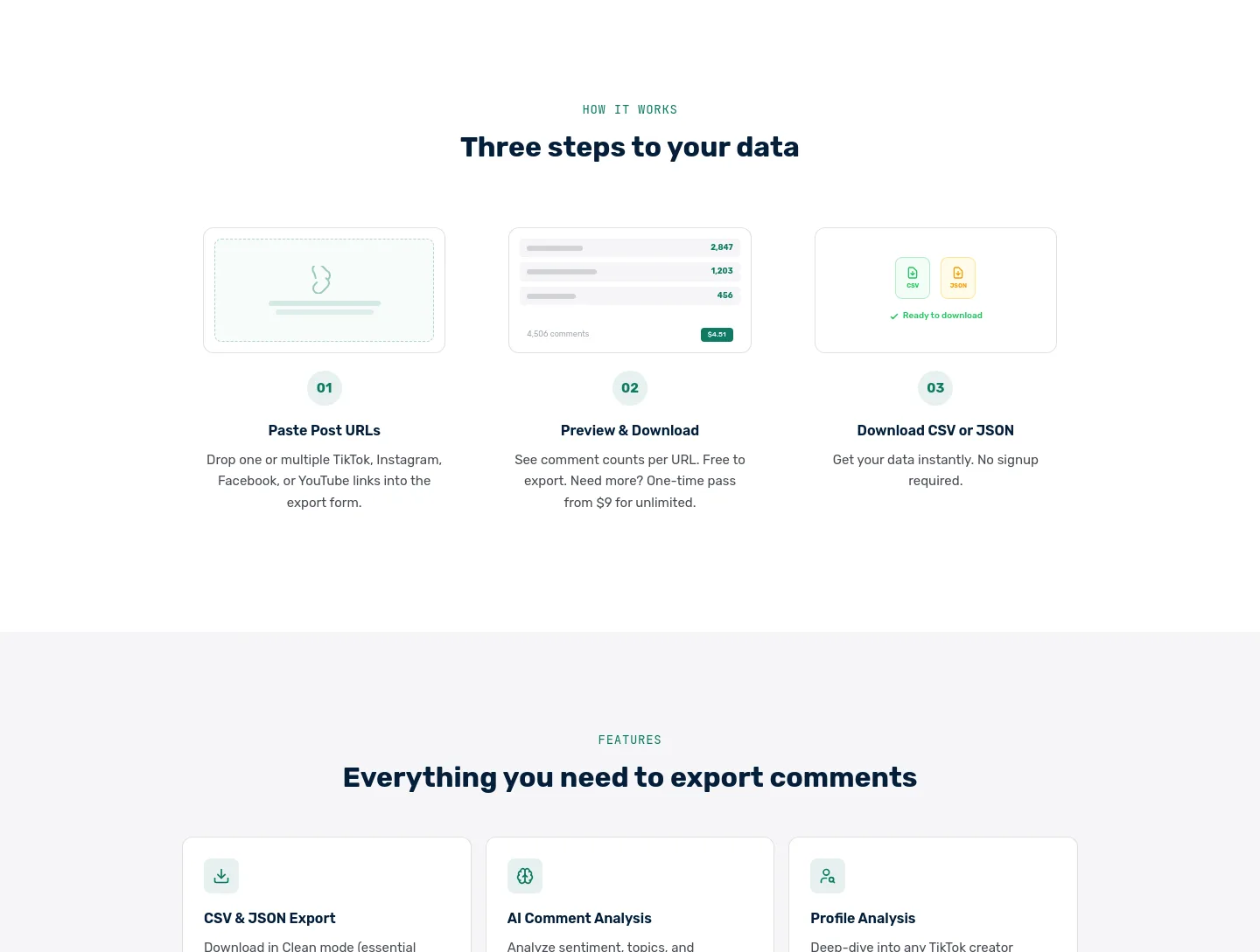 zocialcomment.com Pricing section