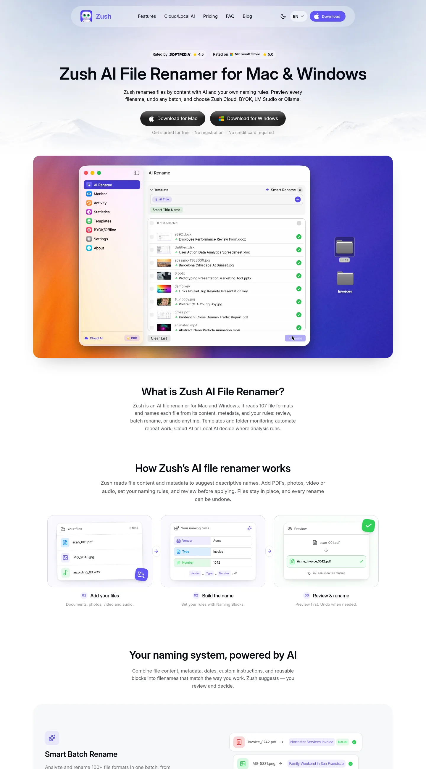 zushapp.com — a measured funnel