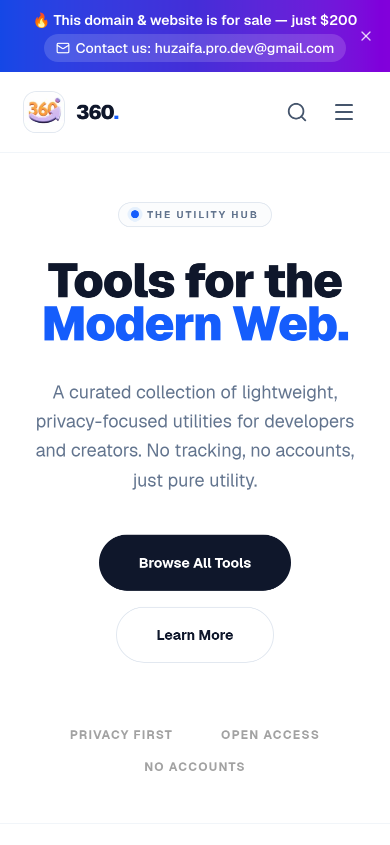 Homepage / Lander