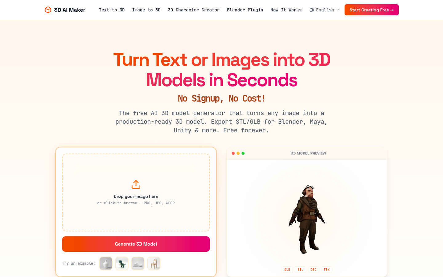 Captured Homepage / Lander
