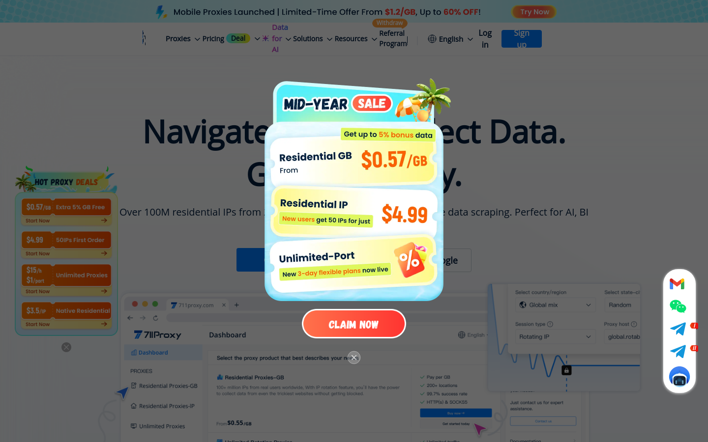 Captured Homepage / Lander