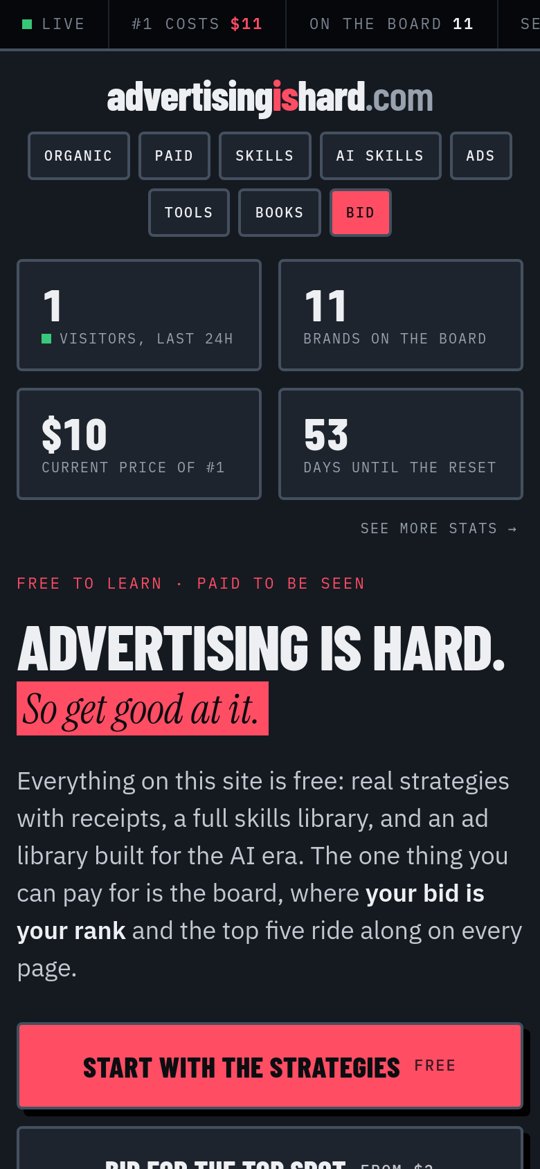 Homepage / Lander