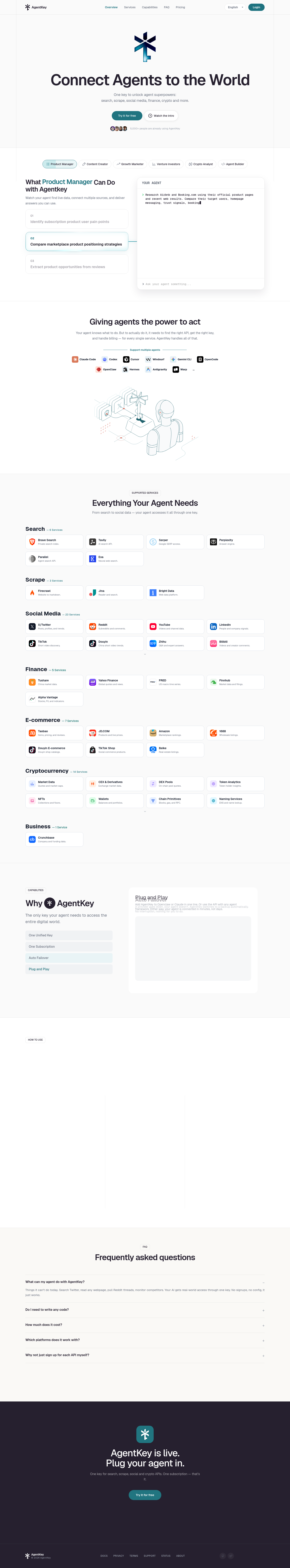 Stats section from agentkey.app