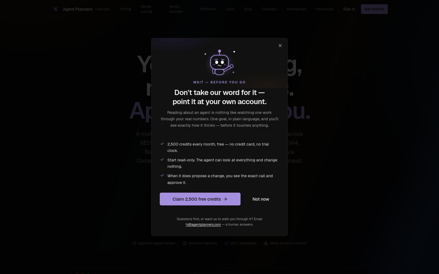 Captured Homepage / Lander