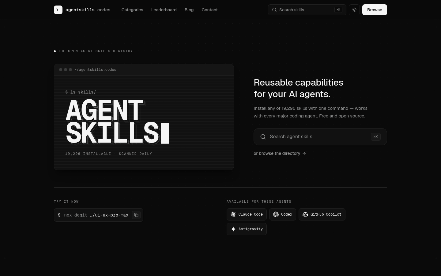 Captured Homepage / Lander