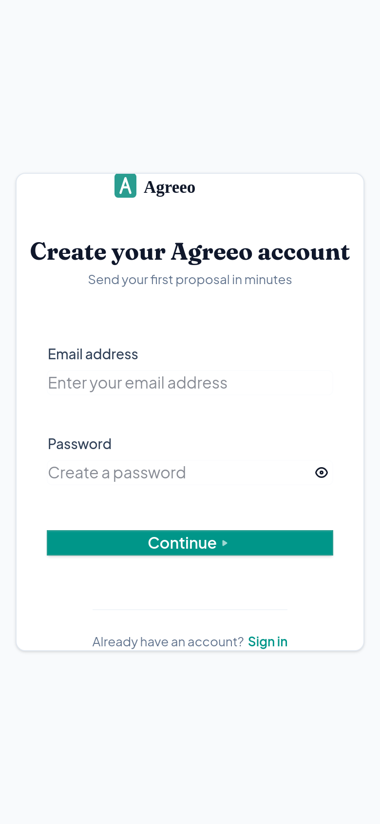 Sign Up