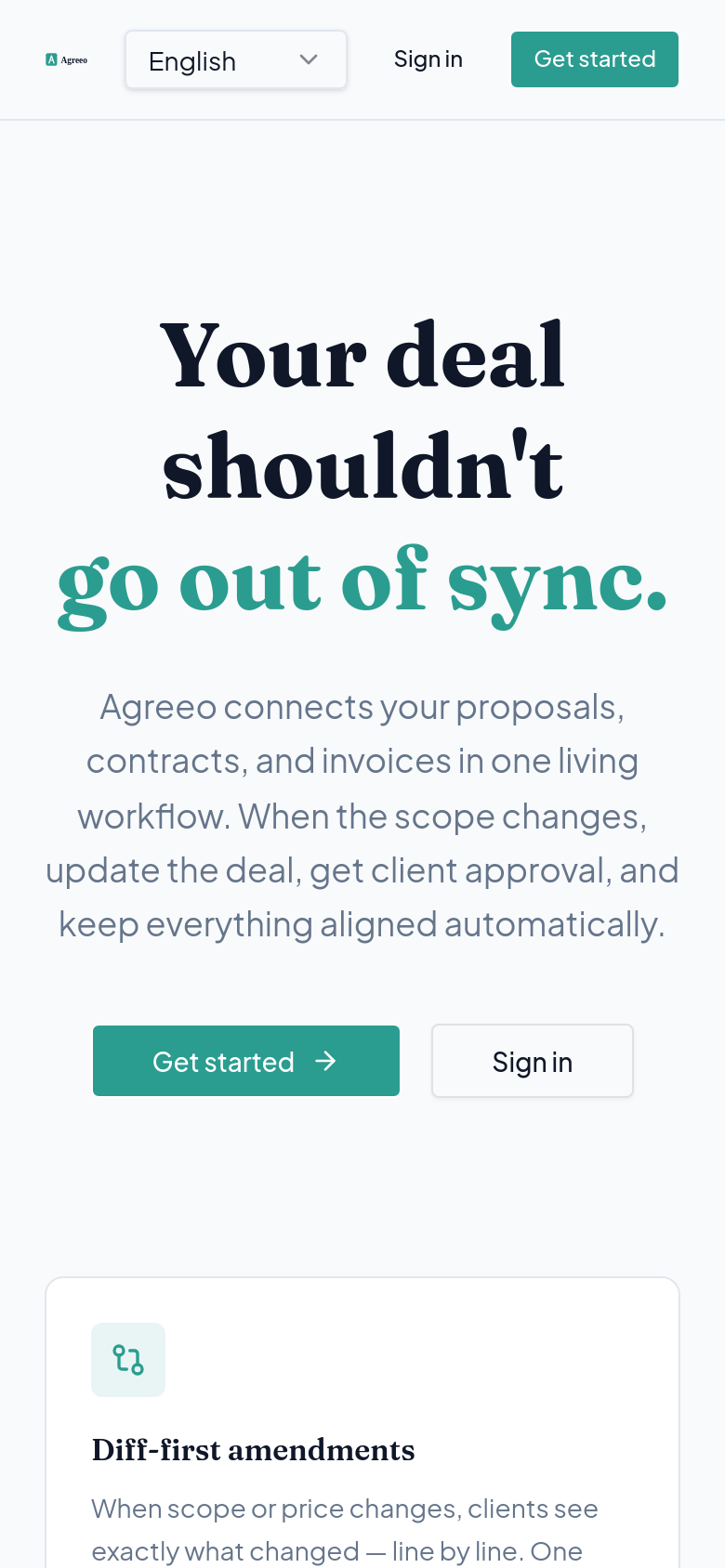 Homepage / Lander