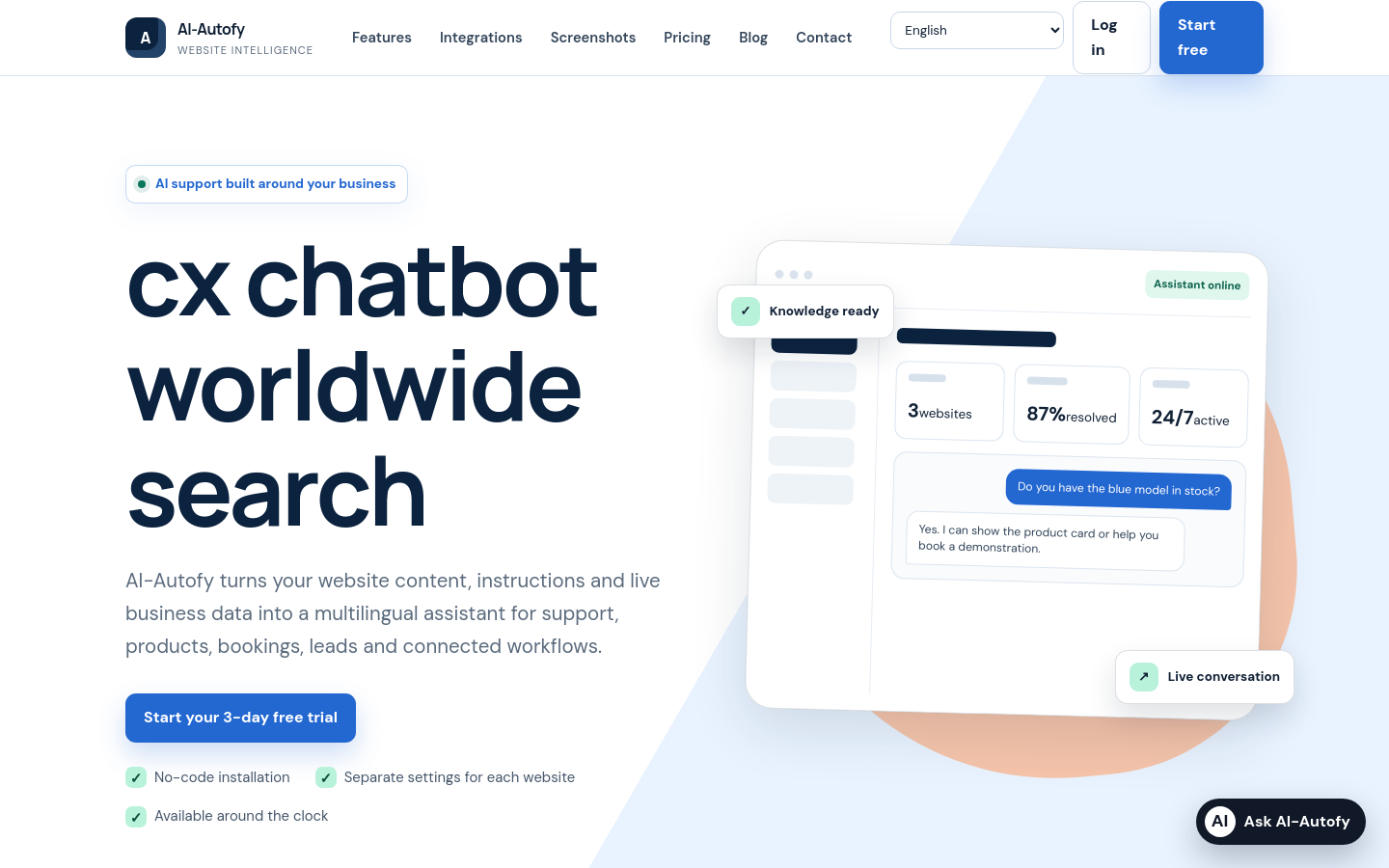 Captured Homepage / Lander