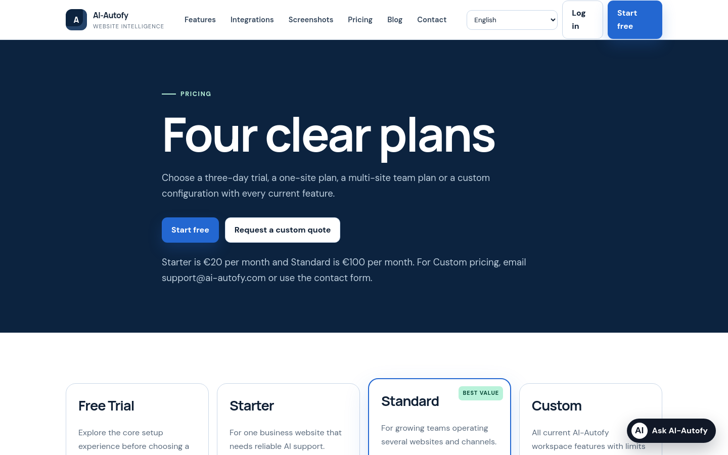 Pricing Plans