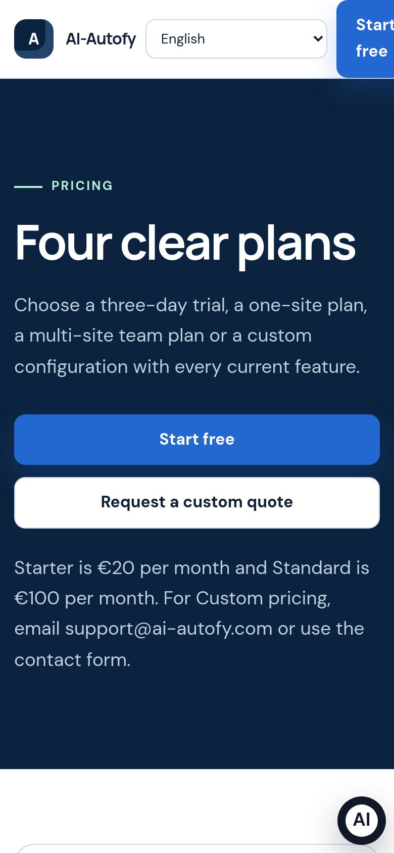 Pricing Plans
